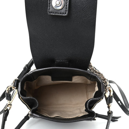 Chloe Suede Calfskin Mini Faye Backpack Black 5 of 9