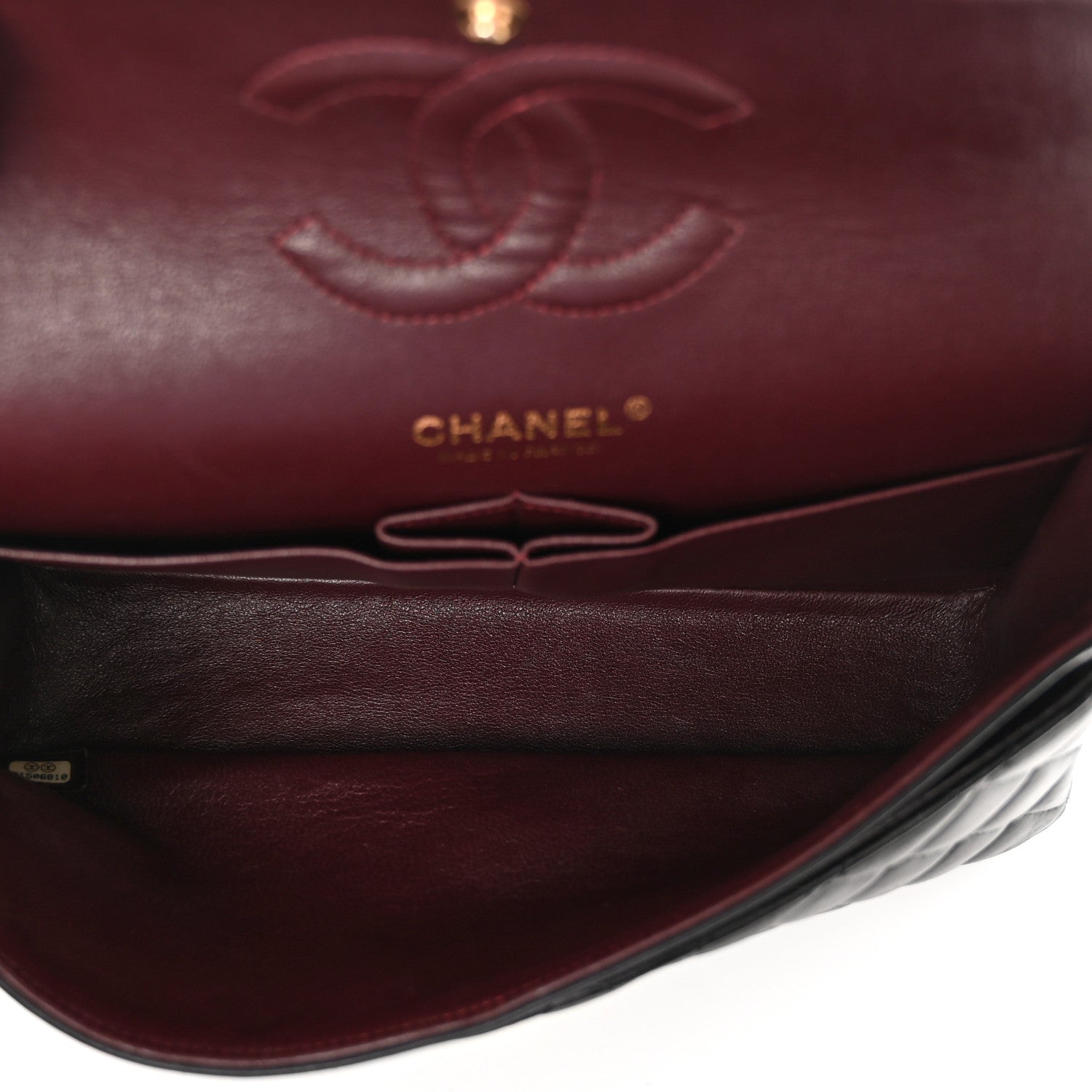 Chanel Lambskin Quilted Medium Double Flap Black 5 of 13