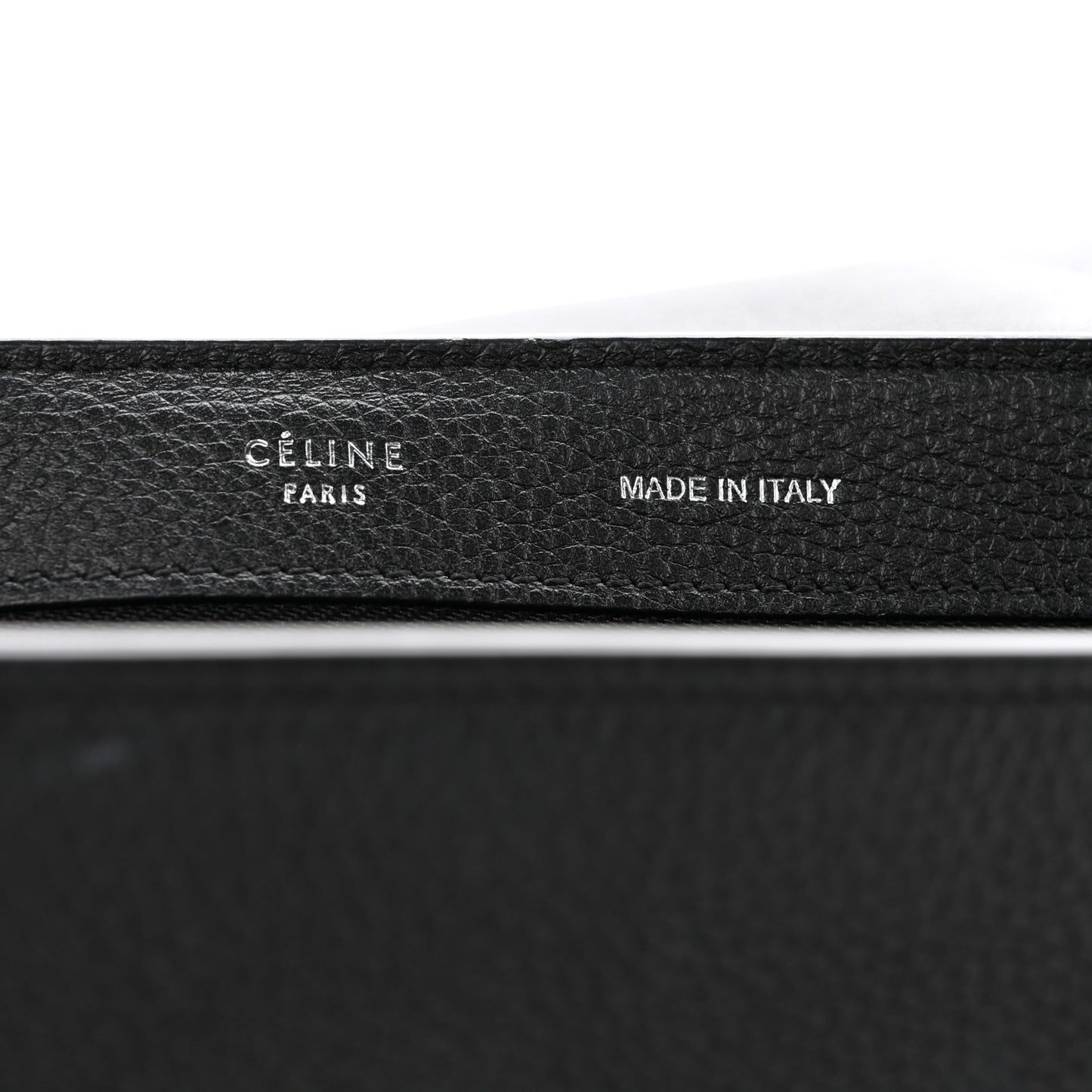 Drummed Calfskin Suede Small Trapeze Black