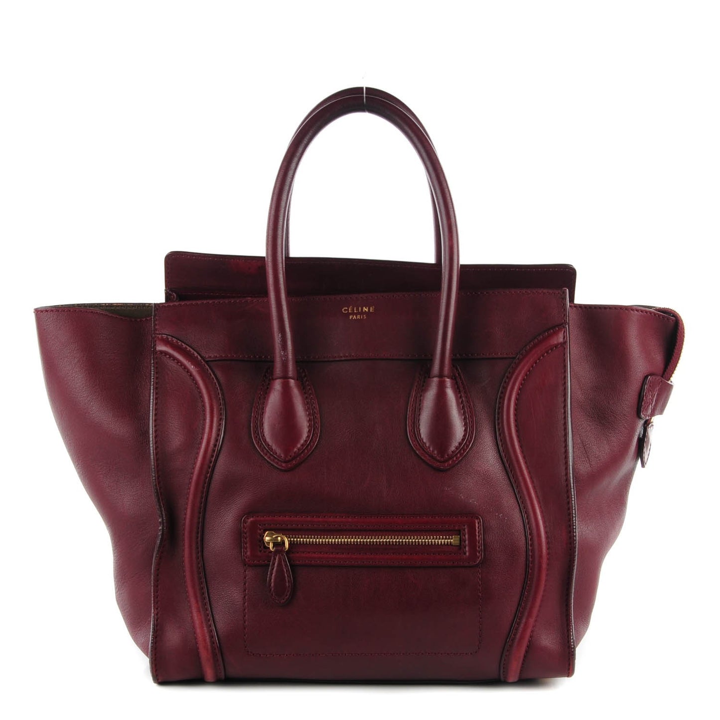 Smooth Calfskin Mini Luggage Burgundy