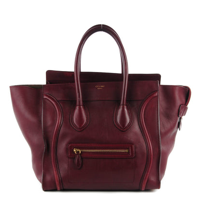 Celine Smooth Calfskin Mini Luggage Burgundy 1 of 10