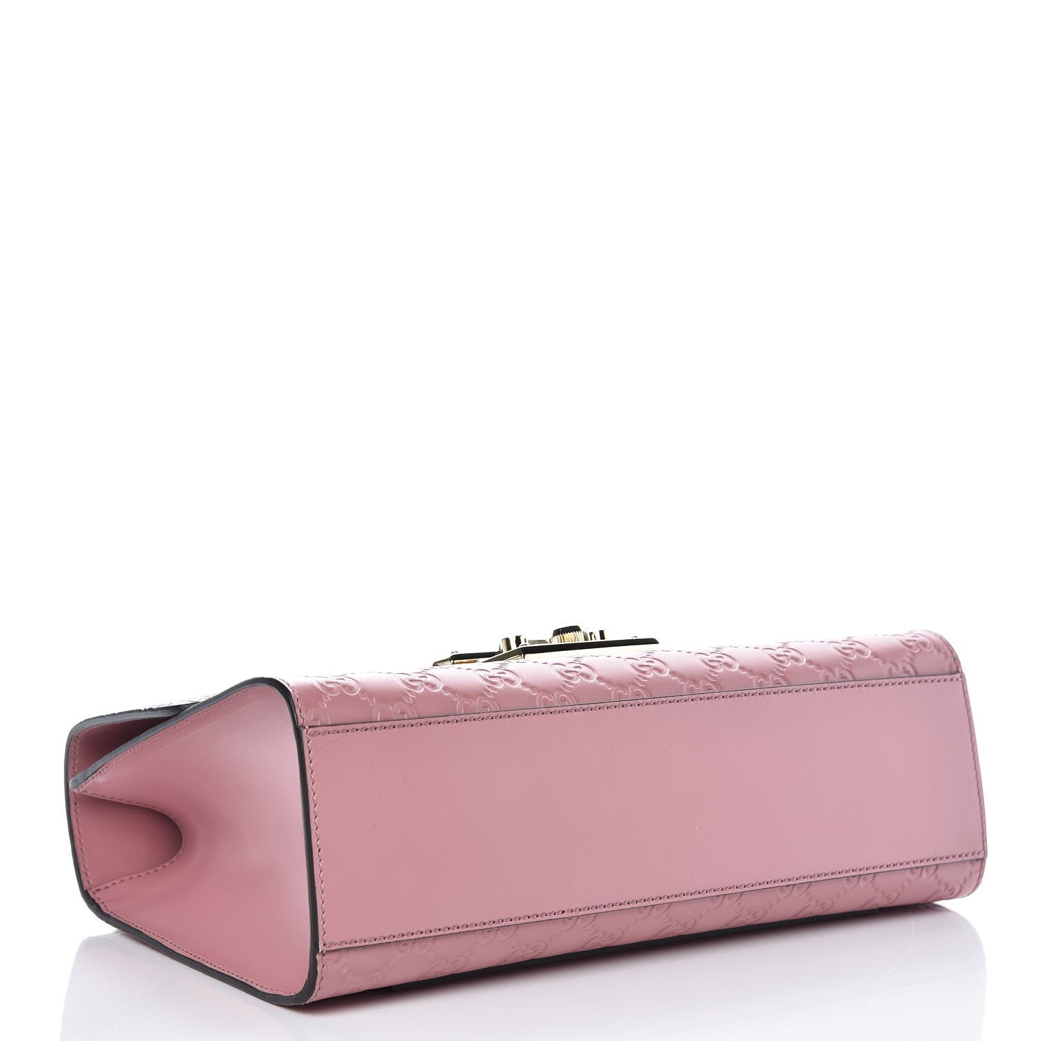 Gucci Guccissima Signature Medium Padlock Shoulder Bag Rose Baby Candy 4 of 7