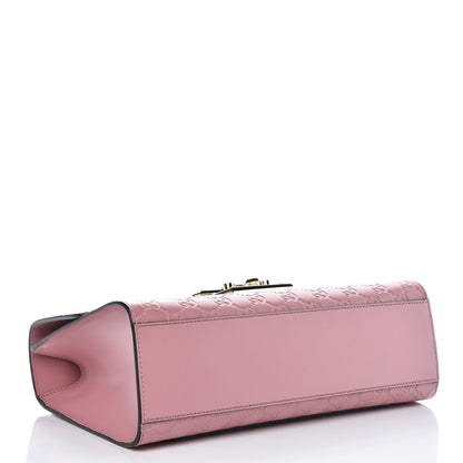 Gucci Guccissima Signature Medium Padlock Shoulder Bag Rose Baby Candy 4 of 7