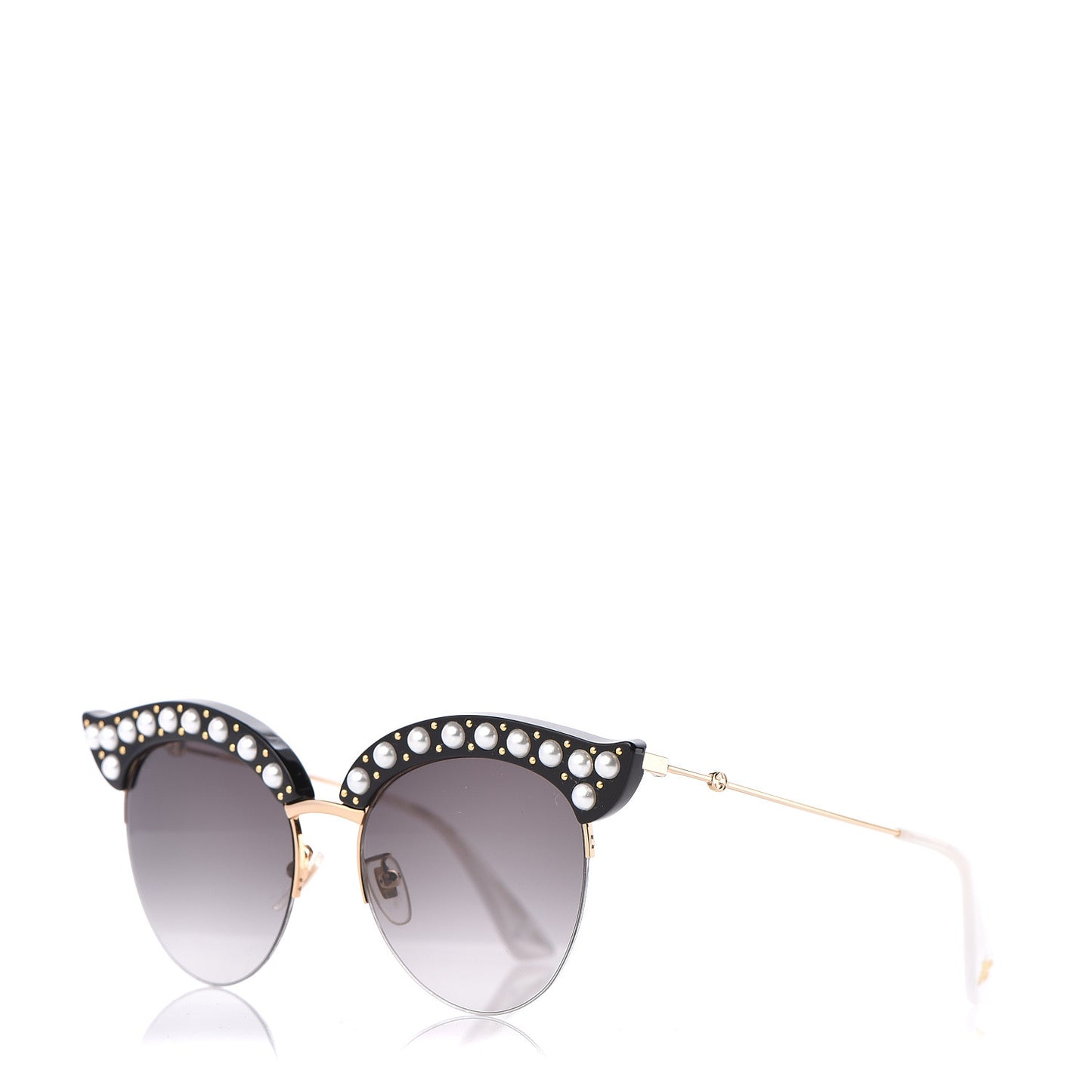 Pearl Cat Eye Sunglasses GG0212S Black