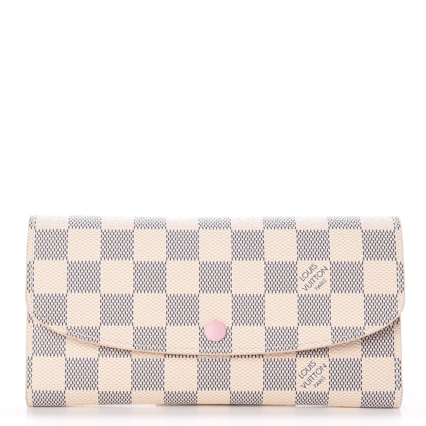 Damier Azur Emilie Wallet Rose Ballerine