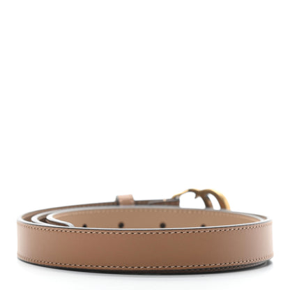 Gucci Moon Calfskin Double G 20mm Belt 85 34 Natural Tan 2 of 5
