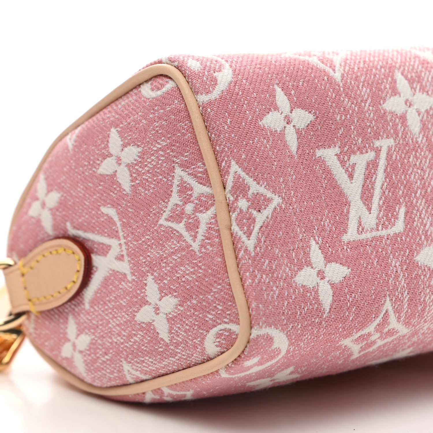 Louis Vuitton Monogram Jacquard Denim Nano Speedy Bandouliere Pink 8 of 10