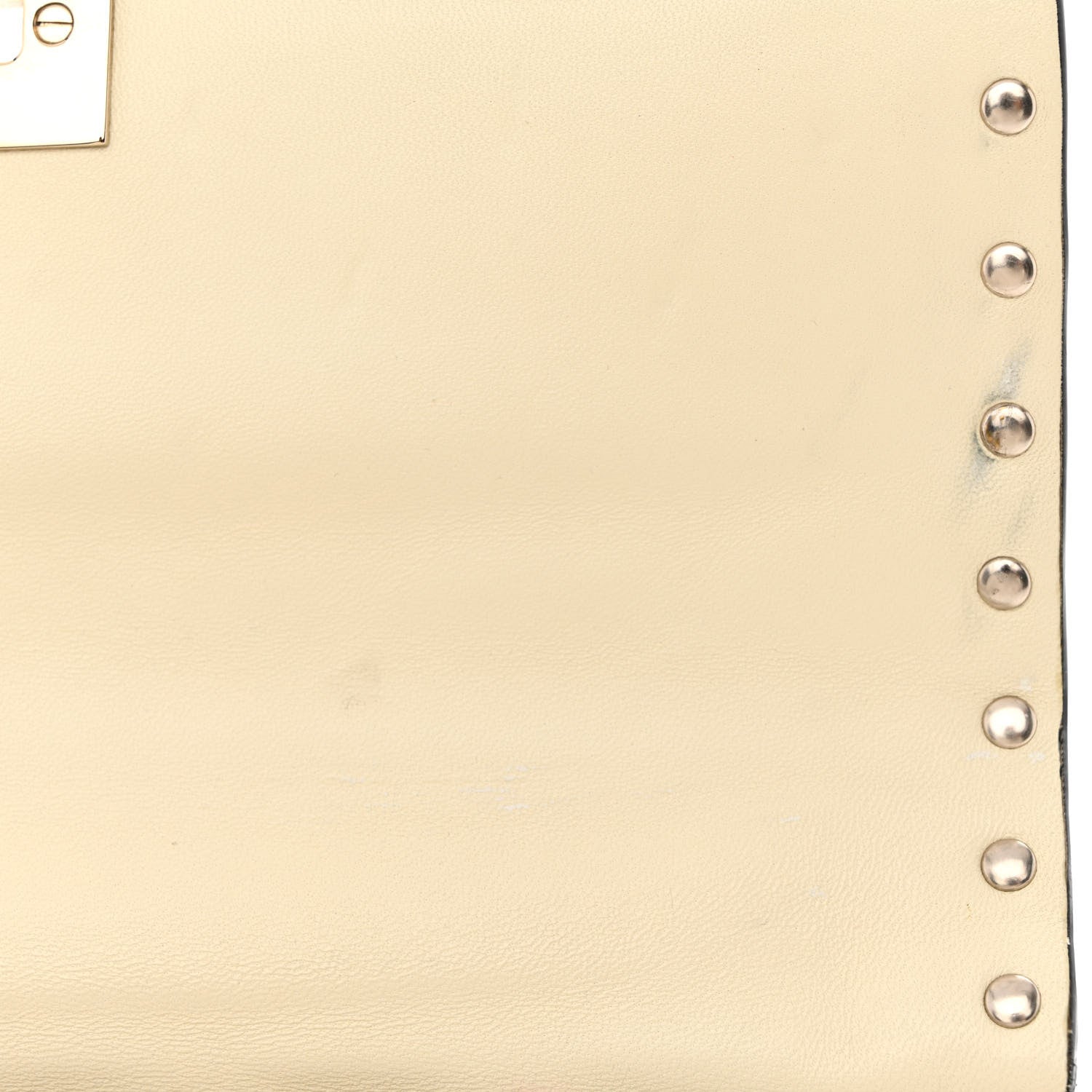 Valentino Garavani Nappa Medium Rockstud Spike Shoulder Bag Light Ivory 13 of 16