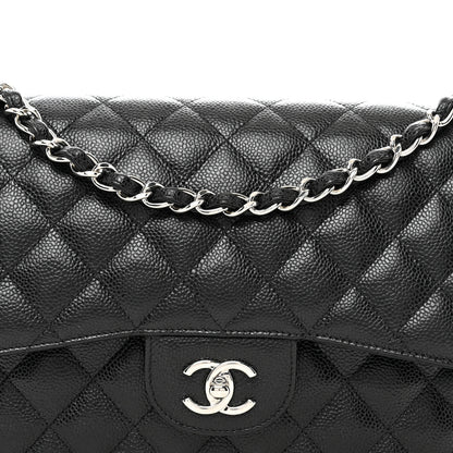 Chanel Caviar Quilted Jumbo Double Flap Black 5 of 10