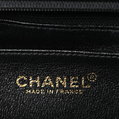 Chanel Caviar Quilted Jumbo Kelly Flap Black 6 of 9