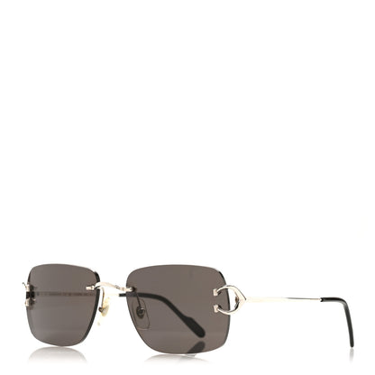 Cartier Metal Rimless C Decor Sunglasses CT0330S Silver 1 of 8