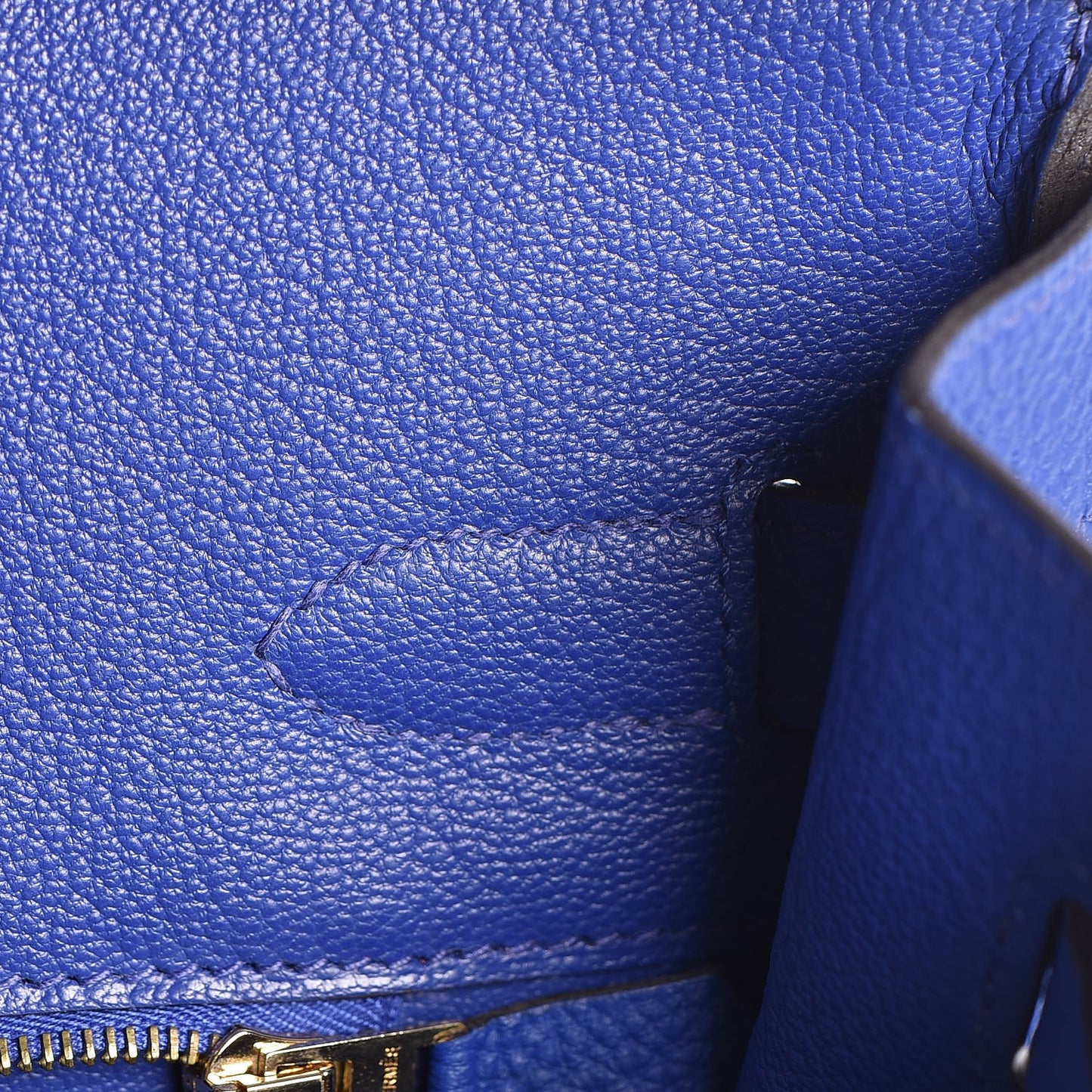 Togo Birkin 35 Bleu Electrique