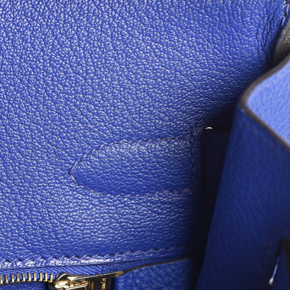 Hermes Togo Birkin 35 Bleu Electrique 22 of 33