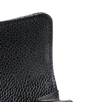 Chanel Caviar Quilted Flap Card Holder Wallet Black 11 of 12