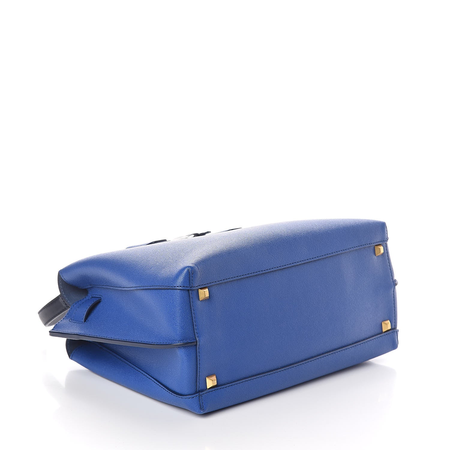 MCM Grained Calfskin Medium Milla Tote Bllue 4 of 9