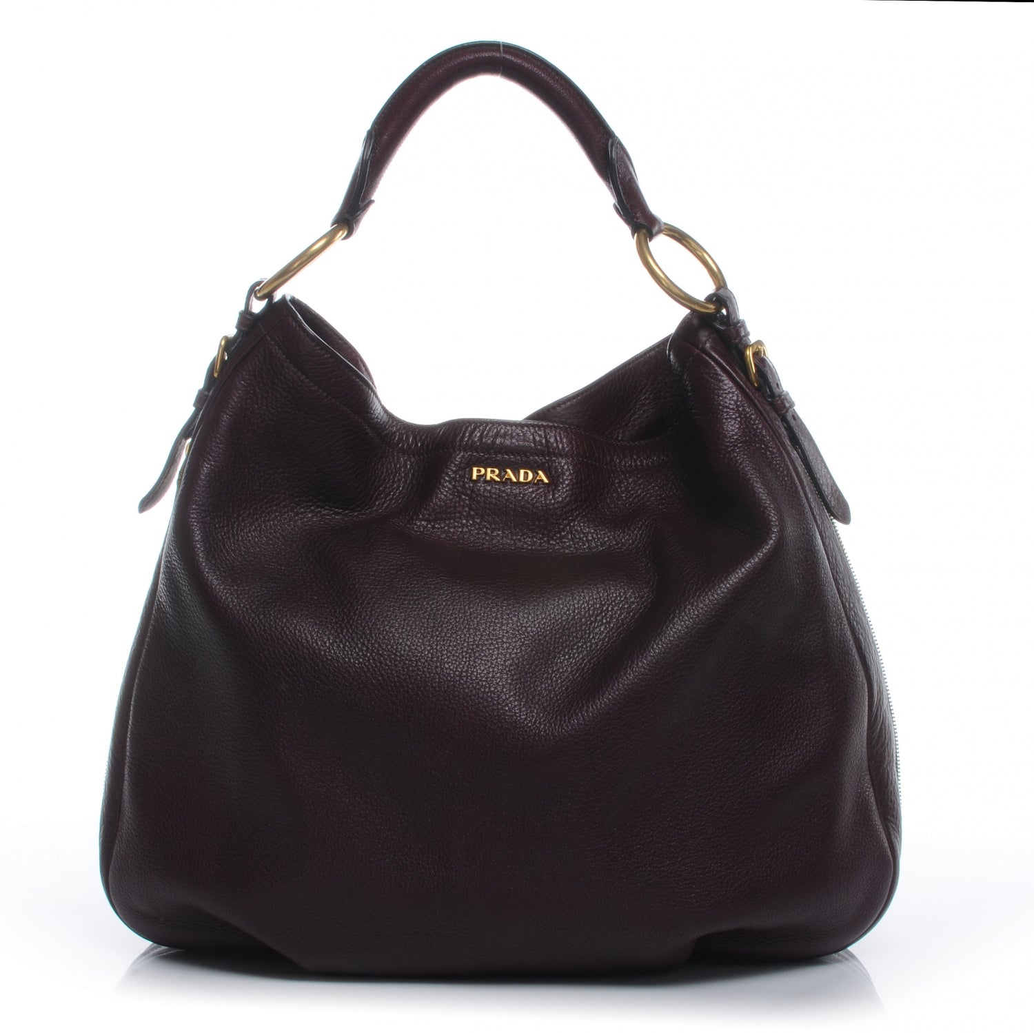 Prada Vitello Daino Hobo Amaranto 1 of 8
