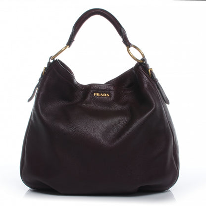Prada Vitello Daino Hobo Amaranto 1 of 8
