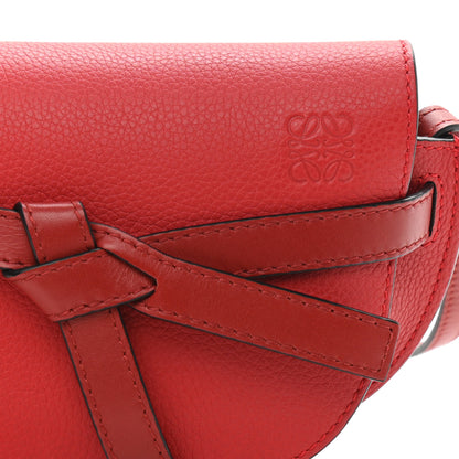 Loewe Grained Calfskin Mini Gate Crossbody Bag Scarlet Burnt Red 7 of 9