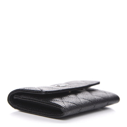 Chanel Caviar Quilted Flap Card Holder Black 4 of 10