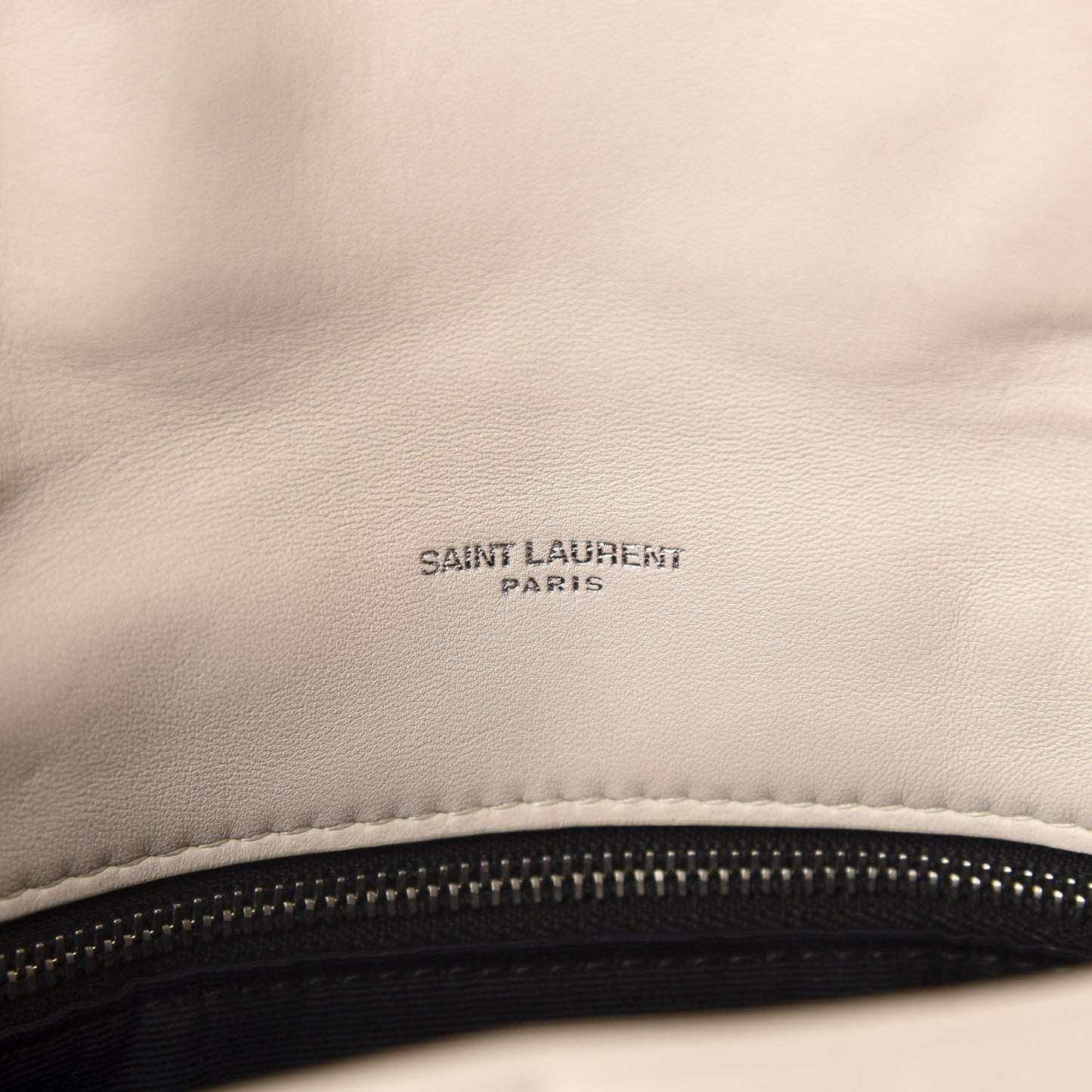 Lambskin Quilted Small Loulou Puffer Monogram Chain Satchel Blanc Vintage