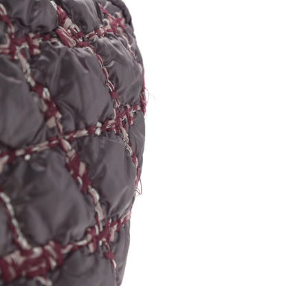 Chanel Nylon Quilted Tweed Stitch Bubble Camera Case Purple 12 of 12