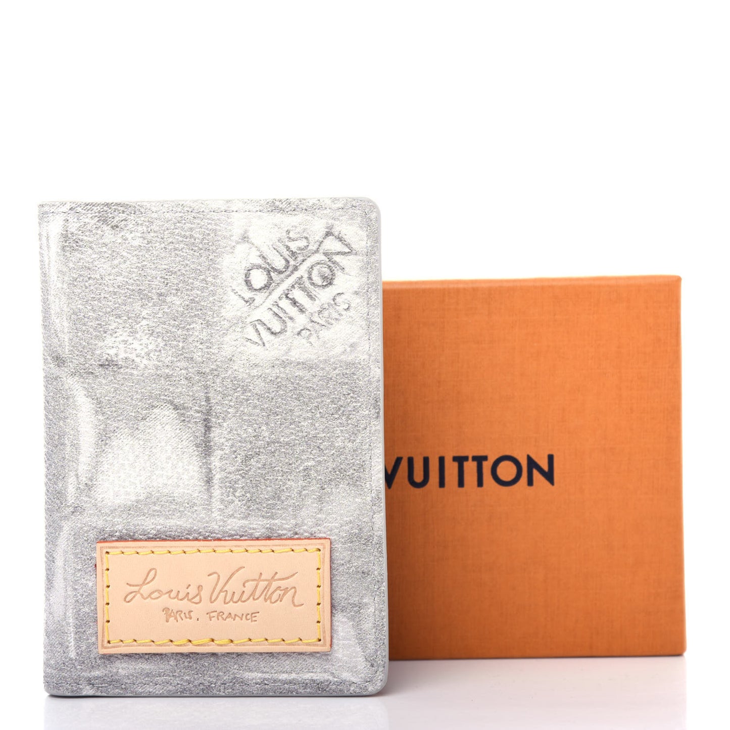 Damier Salt Pocket Organizer Stone Grey