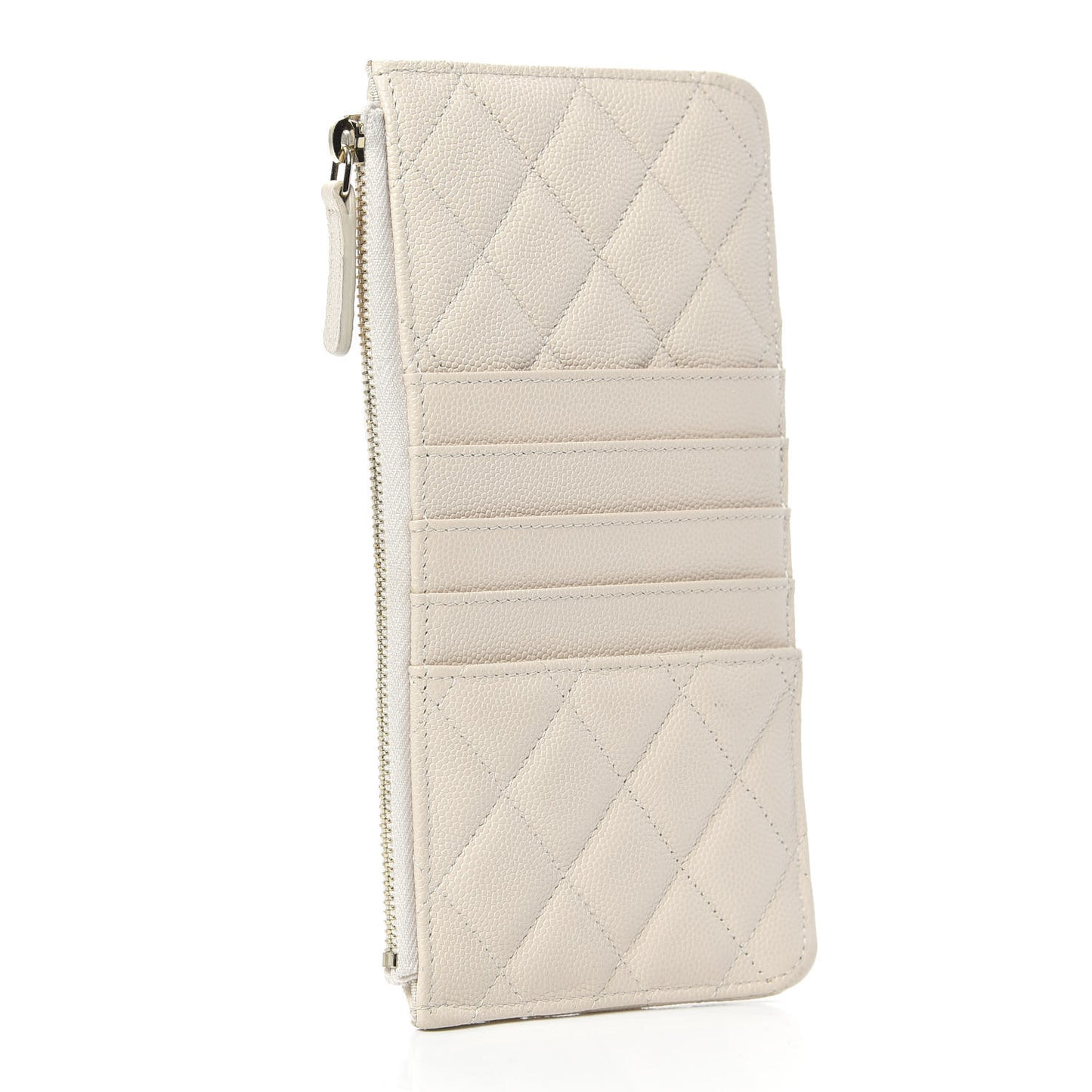 Caviar Quilted Classic iPhone Pouch Light Beige
