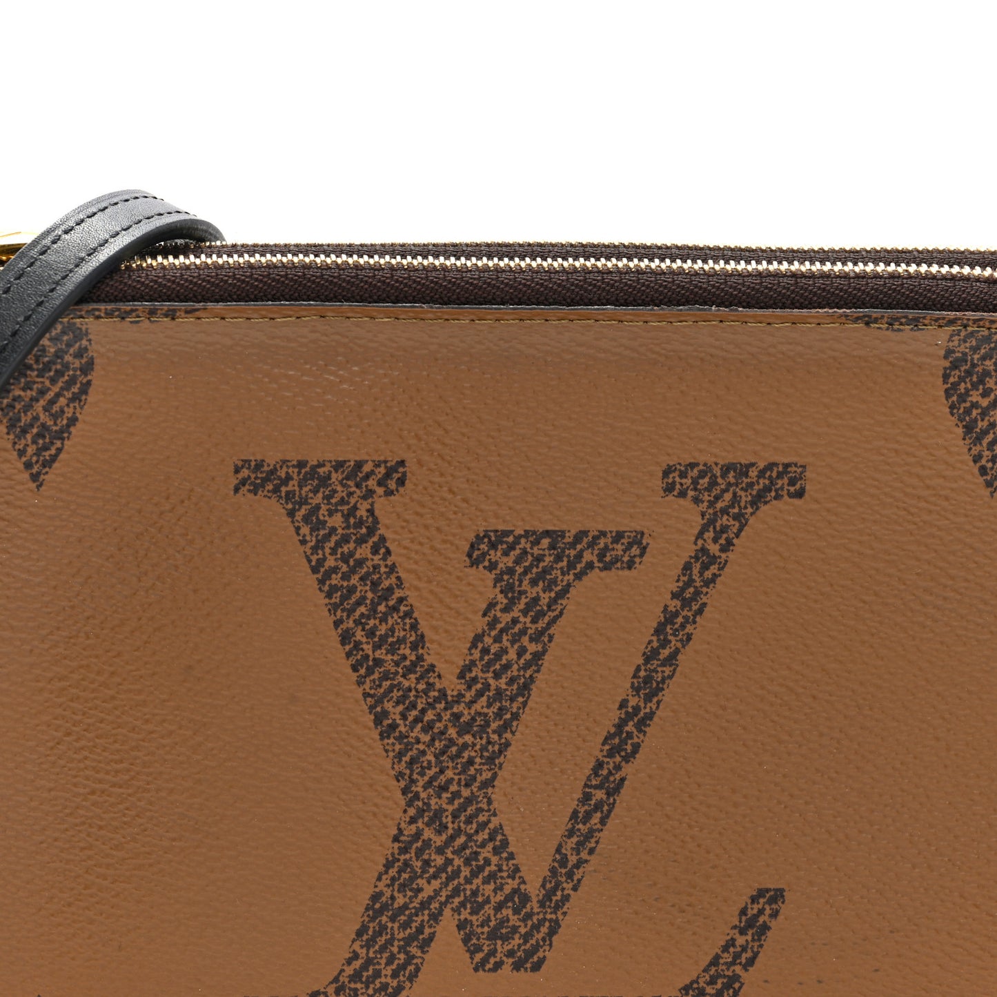 Reverse Monogram Giant Double Zip Pochette