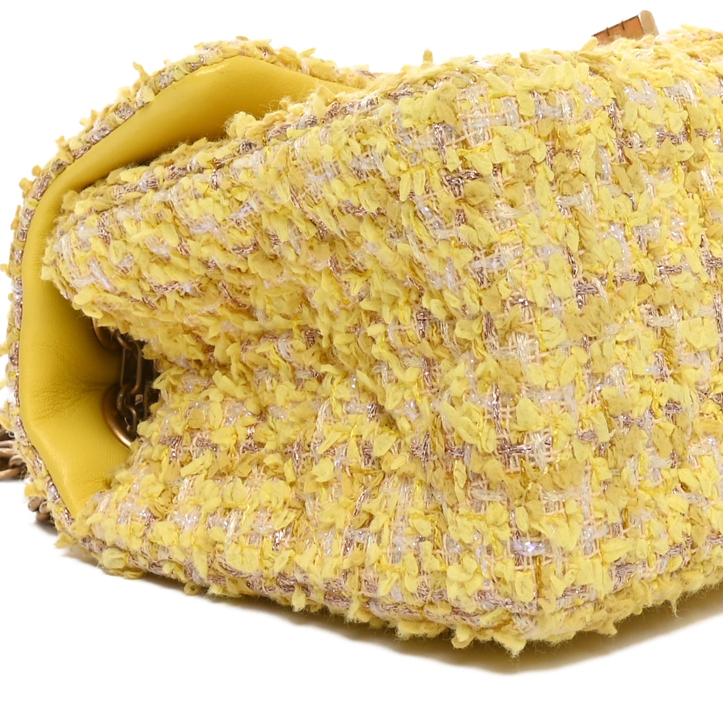 Tweed Quilted 2.55 Reissue Mini Flap Yellow