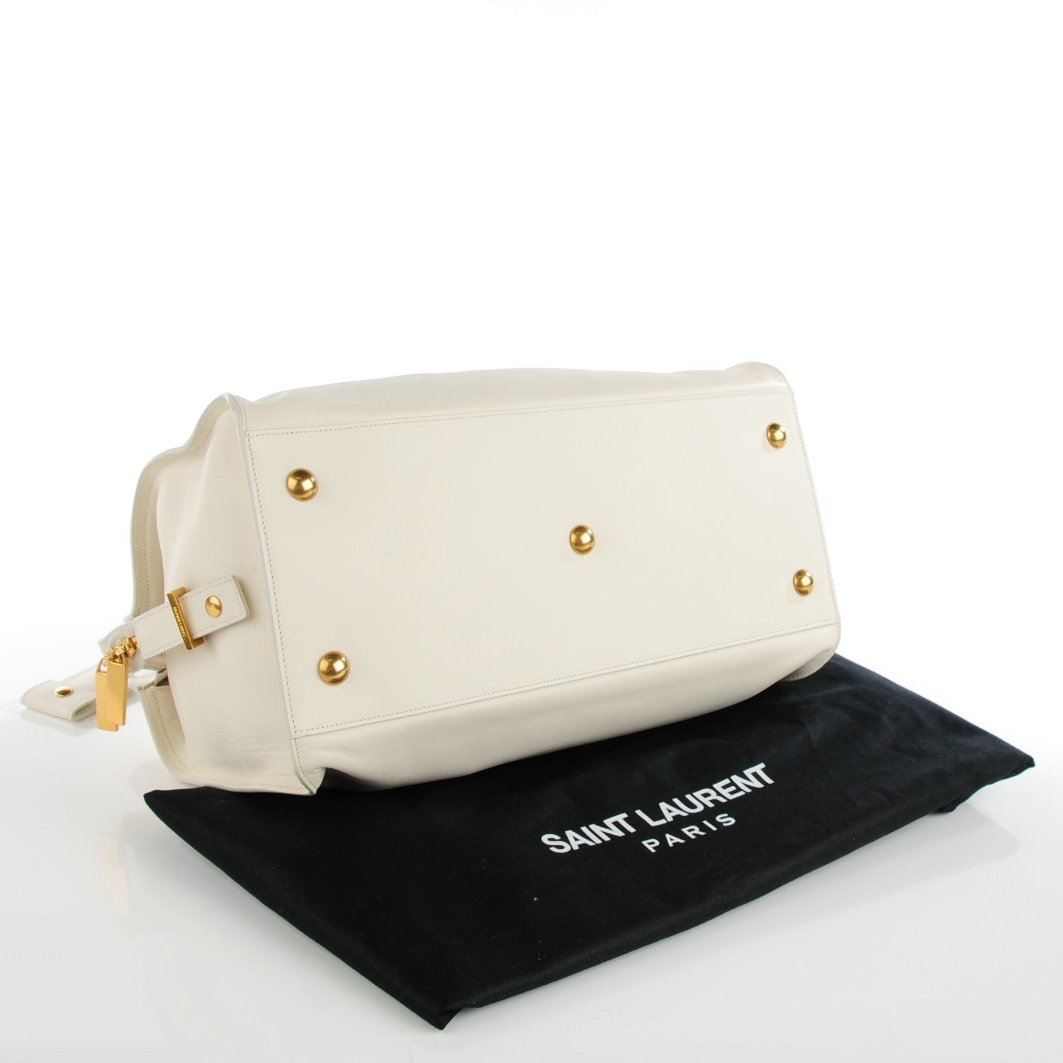 Saint Laurent Calfskin Medium Classic Y Cabas Porcellana 4 of 7
