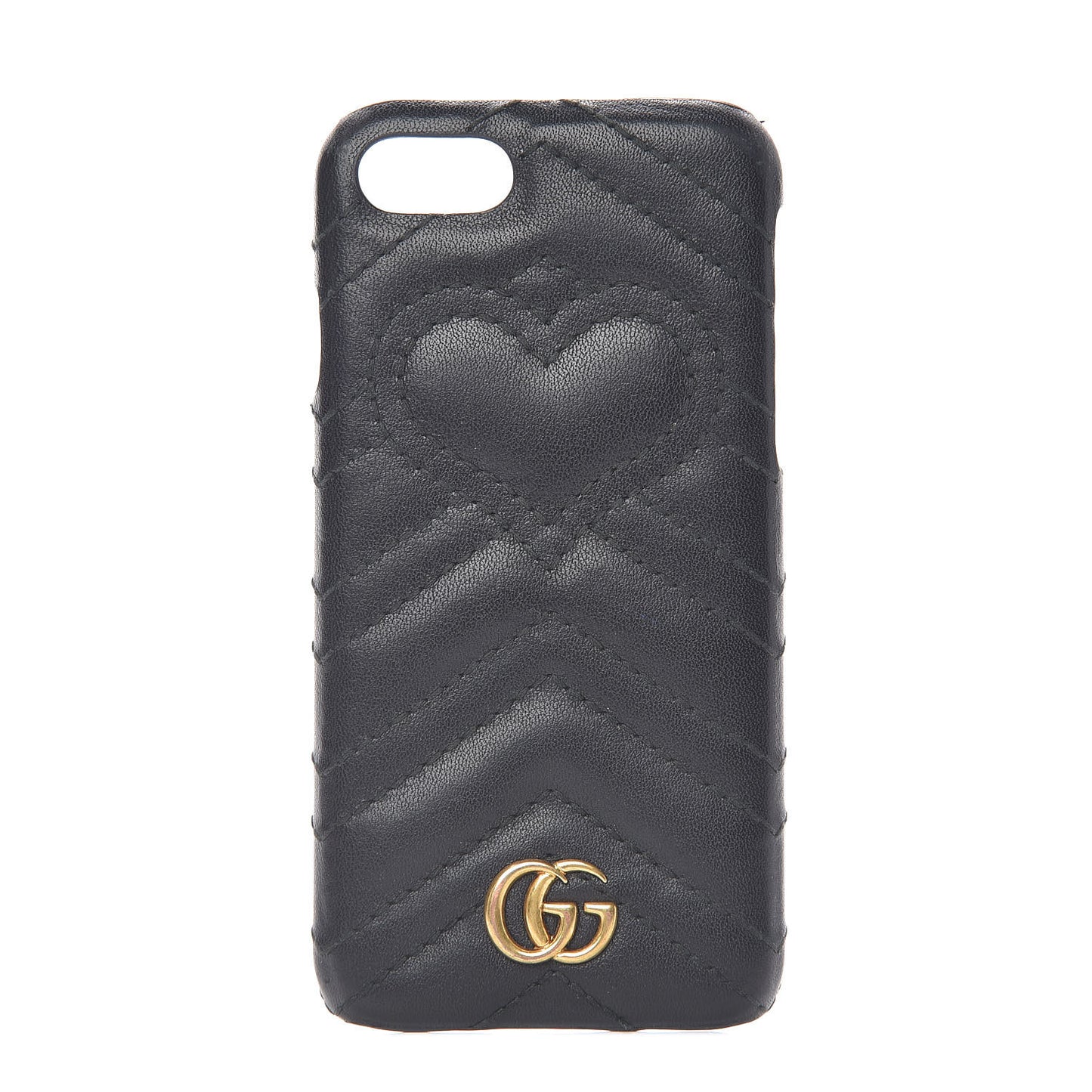 Calfskin Matelasse Marmont iPhone 7 Case Black