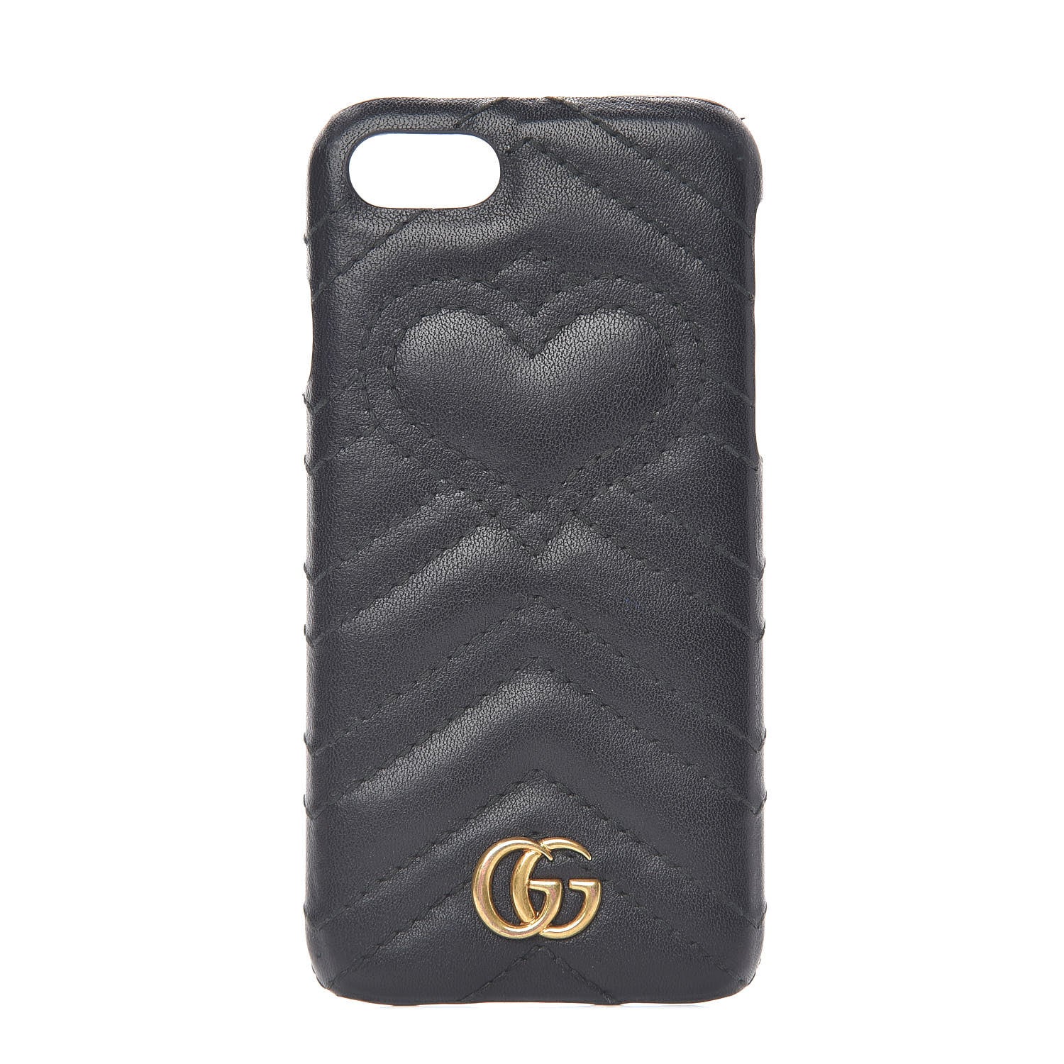 Gucci Calfskin Matelasse Marmont iPhone 7 Case Black 1 of 7