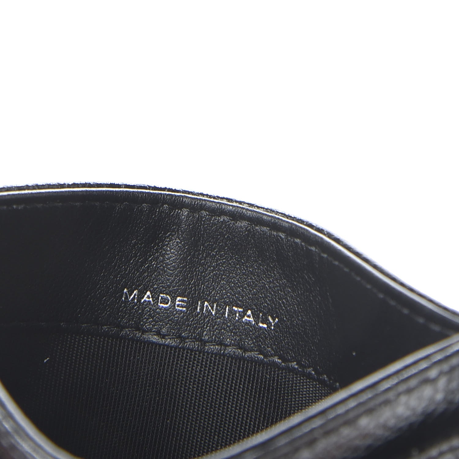 Chanel Caviar Camellia Embossed Card Holder Black 7 of 7