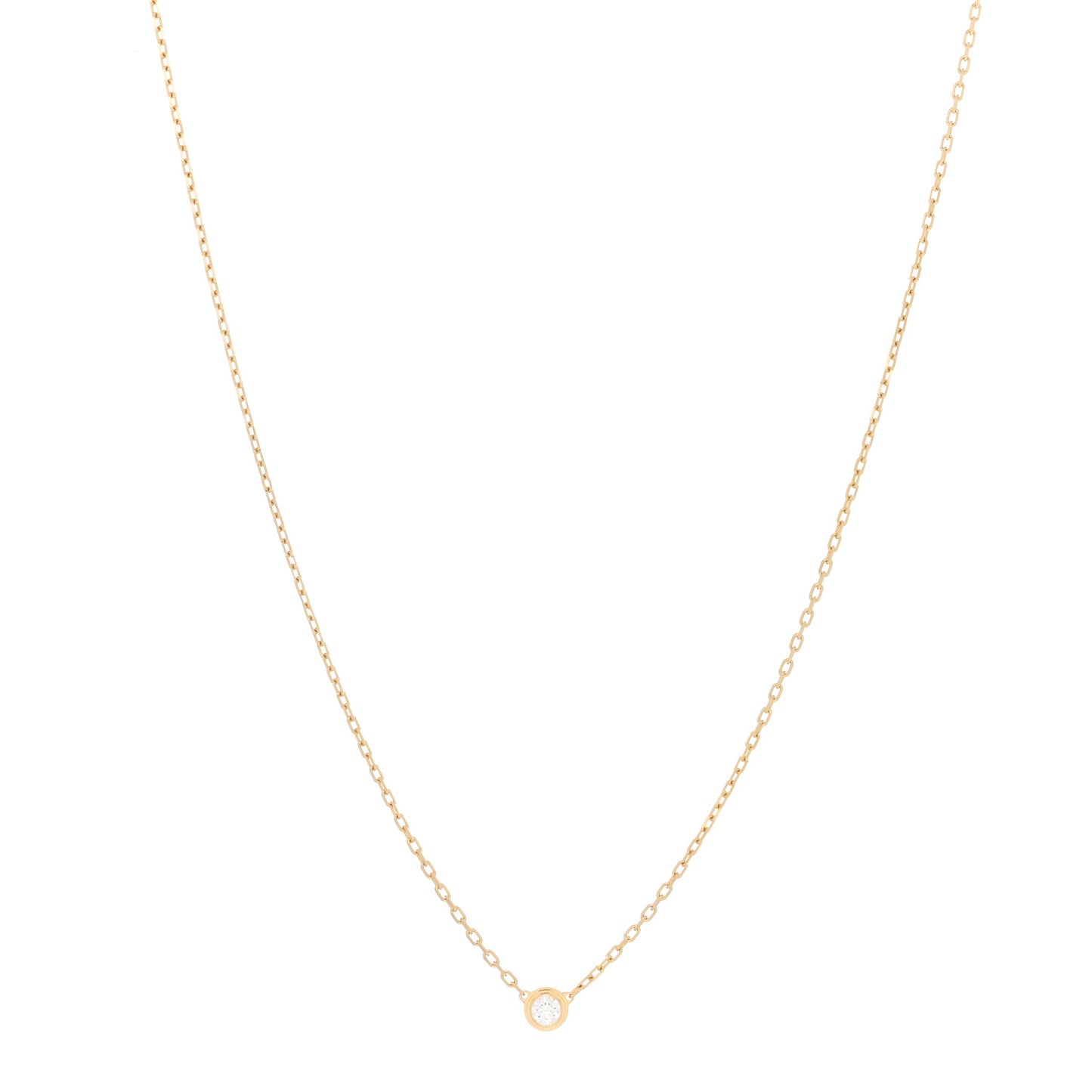 18K Yellow Gold Diamond SM D'Amour Pendant Necklace