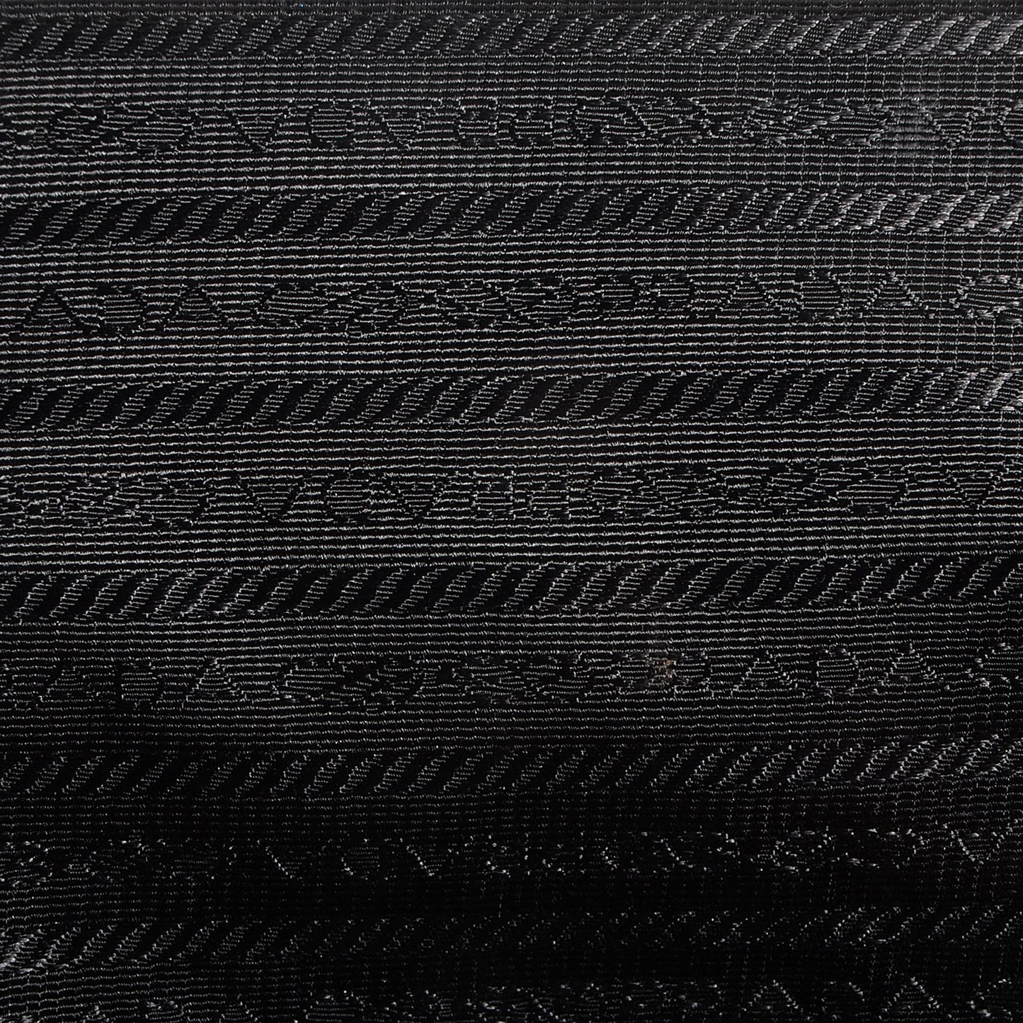 Nylon Chevron Quilted Dome Satchel Black