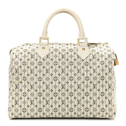 Louis Vuitton Mini Lin Croisette Speedy 30 Blue 1 of 10