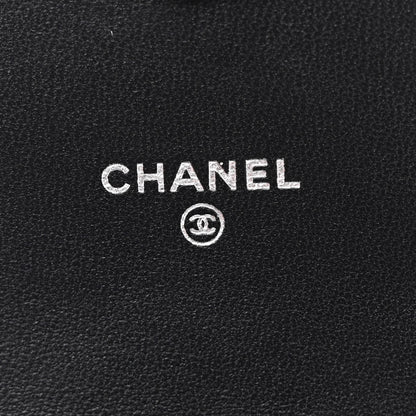 Chanel Lambskin Quilted CC Clutch on Chain WOC Black 7 of 12