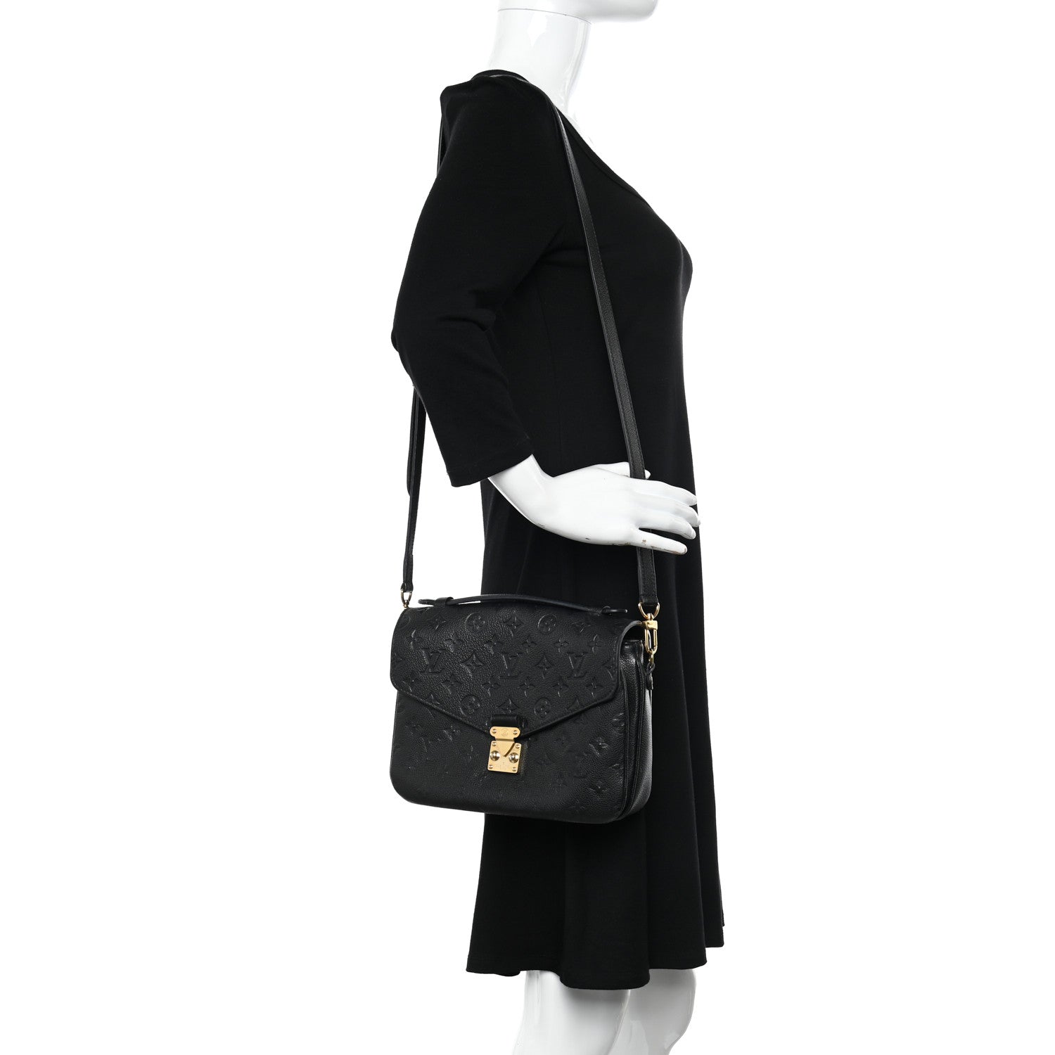 Louis Vuitton Empreinte Pochette Metis Black 2 of 13