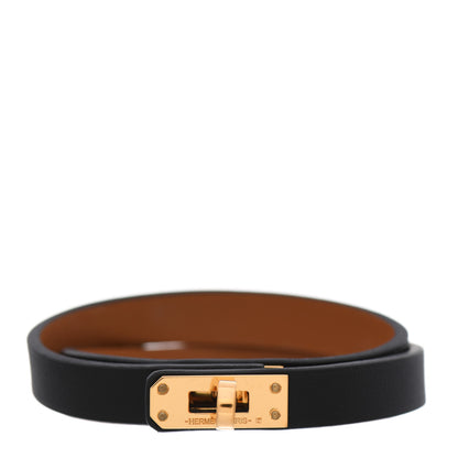 Hermes Swift Mini Kelly Double Tour Bracelet T2 Black 1 of 5