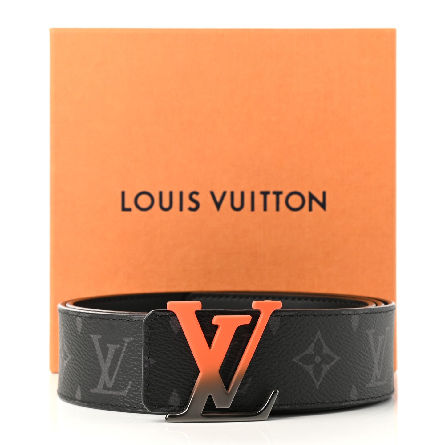 Calfskin Monogram Eclipse 40mm Spray LV Reversible Belt 95 38