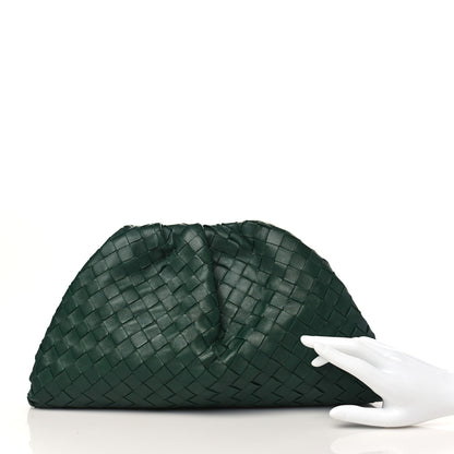 Bottega Veneta Nappa Maxi Intreccio The Pouch Oversized Clutch Raintree 2 of 9