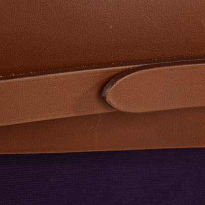 Hermes Vache Hunter Toile Herbag Zip 31 PM Fauve Cassis 17 of 18