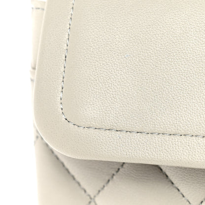 Chanel Lambskin Quilted Small Double Flap Grey 11 of 11