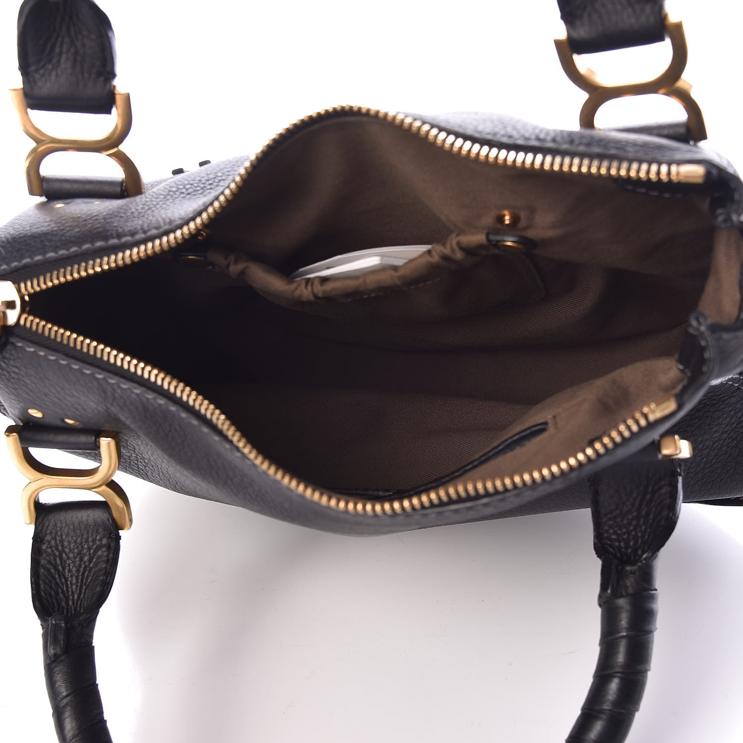 Chloe Calfskin Medium Marcie Satchel Black 5 of 14