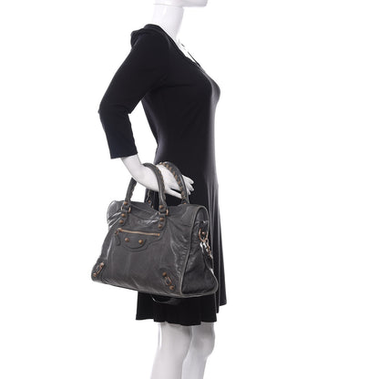 Balenciaga Agneau Giant 12 Rose Gold Hardware City Gris Tarmac 2 of 13