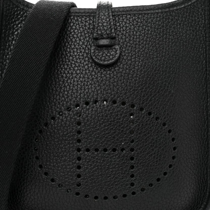 Hermes Taurillon Clemence Evelyne TPM Black 8 of 12