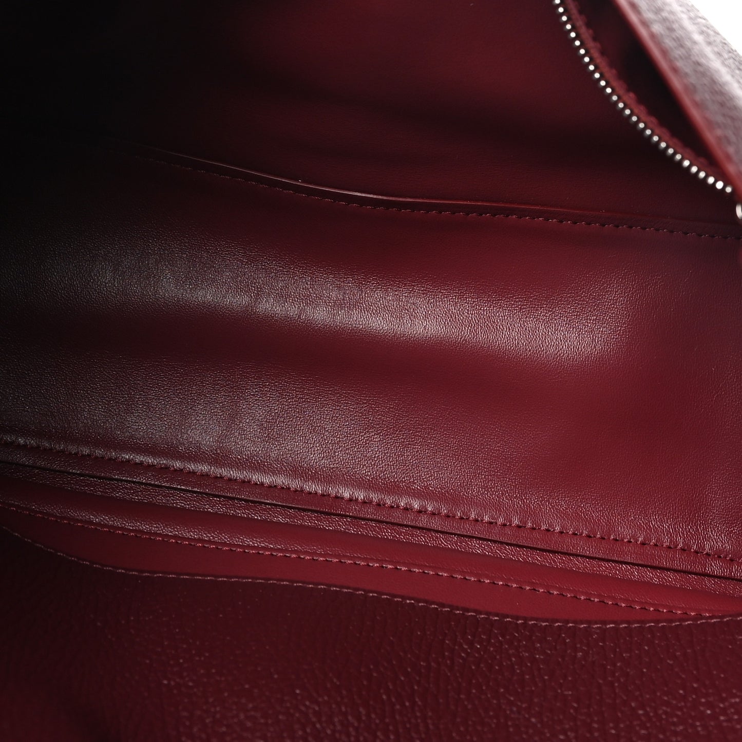 Grained Calfskin Small Souplissimo Maxi Flap Burgundy