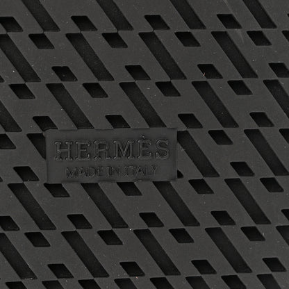 Hermes Calfskin Womens Chypre Sandals 38 Black 8 of 11