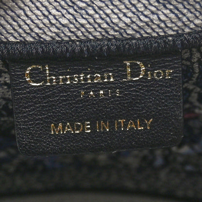 Christian Dior Canvas Embroidered Large Toile de Jouy Voyage Book Tote Blue Multicolor 6 of 10