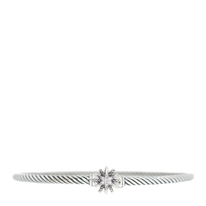 David Yurman Sterling Silver Diamond Starburst Bracelet 1 of 3